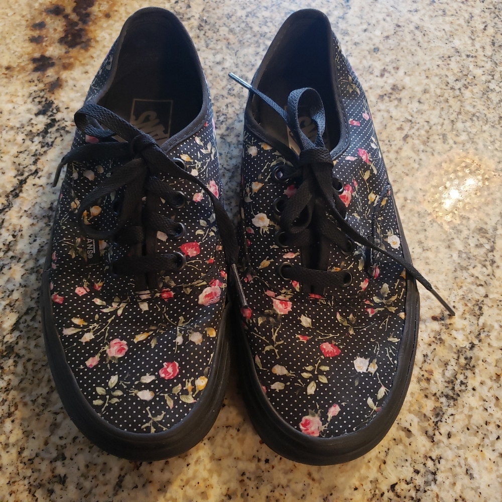 VANS floral black